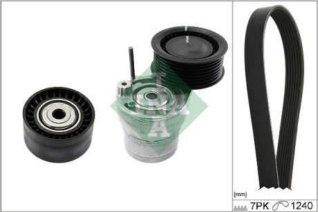 Фото 1 - комплект поліклинового ременя INA 529 0282 10 Комплект поліклинового ременя INA 529 0282 10 (фото 1)