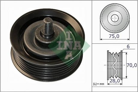 Шків привідного паса INA 532 0744 10