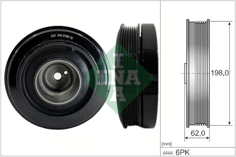 Шків колінчатого валу INA 544 0196 10