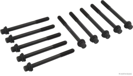 Комплект болтів з головкою системи TORX з чорного металу HERTH+BUSS JAKOPARTS J1285007