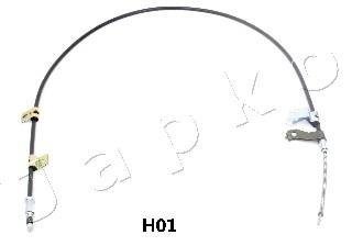 Трос стояночного тормоза Hyundai Matrix 1.5 CRDi, 1.6, 1.8 (01-10) 1712/1645 мм JAPKO 131H01 (фото 1)