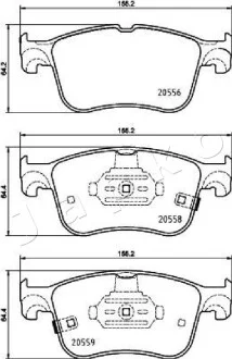 Колодки гальмівні передні Ford Focus IV (18 -)  JAPKO 500354