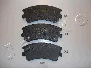 Колодки тормозные дисковые Mazda 6 1.8 (02-07),Mazda 6 2.0 (02-07),Mazda 6 2.0 (02-07) JAPKO 50307 (фото 1)