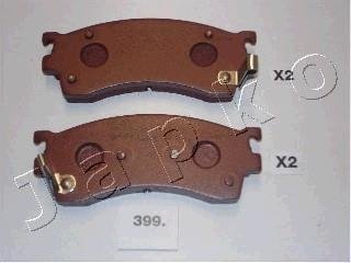 Колодки тормозные дисковые Mazda 626 v 1.8 (97-99),Mazda 626 v hatchback 1.8 (97-99) JAPKO 50399 (фото 1)