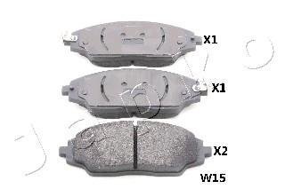Колодки тормозные дисковые Chevrolet Aveo 1.2 (11-),Chevrolet Aveo 1.3 (11-) (50 JAPKO 50W15 (фото 1)