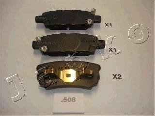 Колодки тормозные дисковые Mitsubishi Lancer 1.6 (03-08),Mitsubishi Lancer 2.0 (03-07) JAPKO 51508 (фото 1)