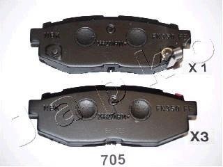Колодки тормозные дисковые Subaru Tribeca 3.0 (05-),Toyota Gt 86 2.0 (12-) JAPKO 51705 (фото 1)