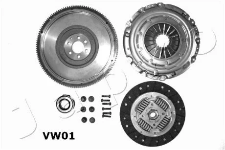 Зчеплення (компл. з одномас. маховиком) VW Caddy (04-) 1.9 TDi JAPKO 98VW01