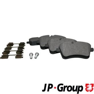 Передні гальмівні колодки комплект 20.1 mm JP GROUP 1363601610