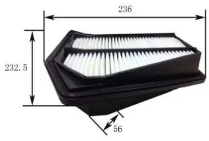 Фільтр повітряний двигуна JS ASAKASHI A28004