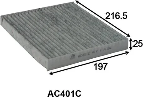 Фільтр повітряний кондиціонера (салону) JS ASAKASHI AC401C