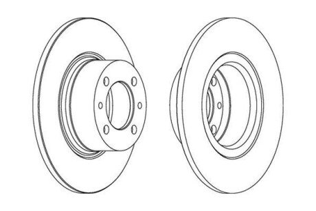 Диск гальмівний ВАЗ 2101 передн. (2 шт.) Jurid 561074J
