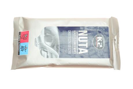 Вологі серветки для очищення скла та скляних поверхонь/ NUTA GLASS CLEANER WIPES K2 K500