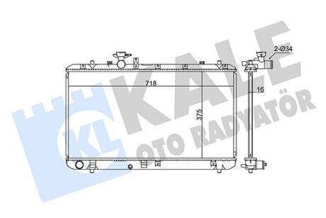 Радиатор охлаждения Fiat Sedici - Suzuki Sx4 Radiator Kale oto radyator 342125