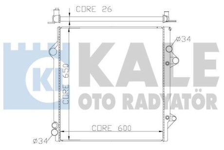 Радиатор охлаждения Toyota Fj Cruiser, Land Cruiser Radiator Kale oto radyator 342180