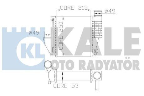 Інтеркулер Citroen C4 Grand Picasso II, C4 Picasso II Kale oto radyator 342815