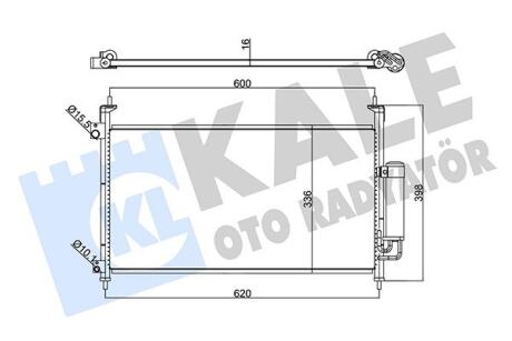 Радіатор кондиціонера Honda Civic VIII (06-) Kale oto radyator 342965