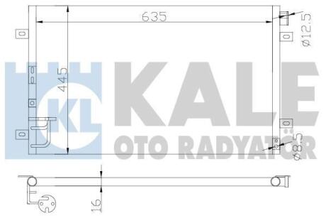 Радиатор кондиционера KIA Sorento (02-) Kale oto radyator 343115