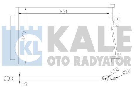 Радіатор кондиціонера Chevrolet Captiva - Opel Antara, Vauxhall Antara Condenser Kale oto radyator 343310