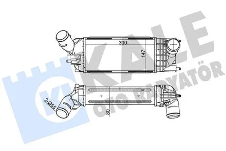 Интеркулер Citroen C5 Iii - Peugeot 407, 407 Sw Intercooler KALE OTO RADYATOR Kale oto radyator 343900