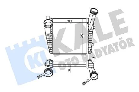 Інтеркулер VW Touareg, Porsche Cayenne  KALE OTO RADYATOR Kale oto radyator 344745