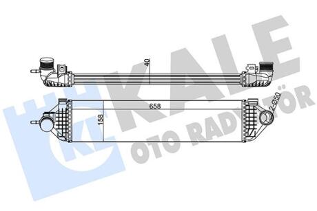 Інтеркулер Ford Focus III, Kuga II, Transit Connect (13-) 1.6 EcoBoost Kale oto radyator 344915