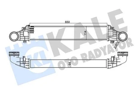 Радиатор интеркулера Mercedes-Benz E 200 Kompressor KALE OTO RADYATOR Kale oto radyator 344985