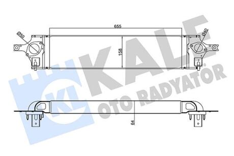 Інтеркулер Nissan X-Trail (07-) 2.0 dCi Kale oto radyator 345125