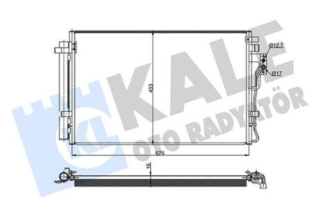 Радиатор кондиционера Kia Sorento II Kale oto radyator 345465