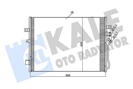 Радиатор кондиционера Dodge Journey, FIat Freemont Kale oto radyator 345680