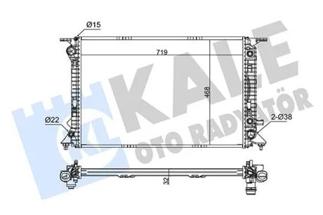 Радиатор охлаждения Audi Q5  KALE OTO RADYATOR Kale oto radyator 345845