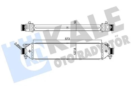 Інтеркулер Fiat Bravo II (07-), Doblo (10-)/Opel Combo (12-) Kale oto radyator 346400