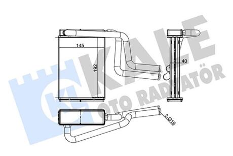 Радиатор отопителя Ford Mondeo I, II, III Kale oto radyator 347130