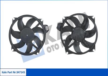 Вентилятор охлаждения радиатора Renault Megane III, Fluence Kale oto radyator 347145
