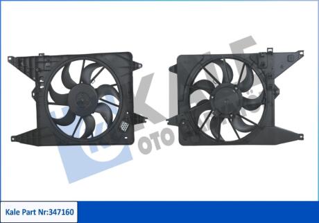 Вентилятор охлаждения радиатора с кожухом Dacia Sandero Fan & Motor & Shroud Kale oto radyator 347160