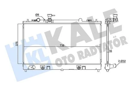 Радіатор охолодження Mazda 6  KALE OTO RADYATOR Kale oto radyator 347885
