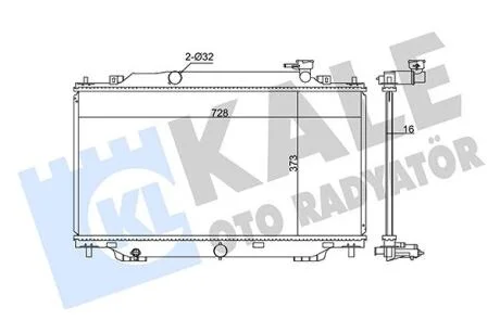 Радиатор охлаждения Mazda 3  KALE OTO RADYATOR Kale oto radyator 347915