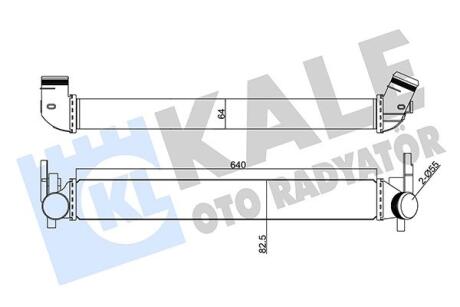 Інтеркулер Audi A1 (10-)/Seat Ibiza (08-)/Skoda Fabia (10-)/VW Polo (09-) 1.2, 1.4, 1.6, 1.9 Tdi Kale oto radyator 350870