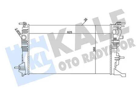 Радіатор охолодження KALE OTO RADYATOR Kale oto radyator 351030