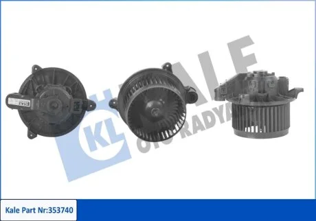 Електровентилятор обігрівача Ford Transit Courier (14-), EcoSport (13-) KALE OTO RADYATOR Kale oto radyator 353740
