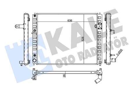 Радиатор охлаждения Infiniti Ex 35, Ex 37, Ex 37 Awd, Fx 50 Awd Radiator Kale oto radyator 354220