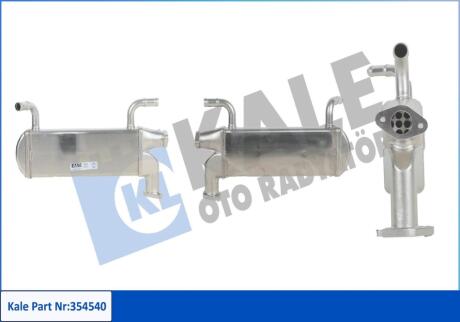 Радіатор EGR VW Crafter (06-), Amarok (11-) 2.0 Tdi, 2.5 Tdi Kale oto radyator 354540