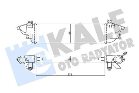 Інтеркулер Mitsubishi L200, Triton Intercooler  KALE OTO RADYATOR Kale oto radyator 355670