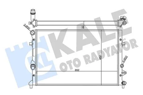 Радиатор охлаждения Skoda Octavia II/VW Golf VI, Jetta IV  KALE OTO RADYATOR Kale oto radyator 356945