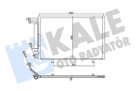 Радиатор кондиционера Ford B-Max, Fiesta VI Kale oto radyator 357775