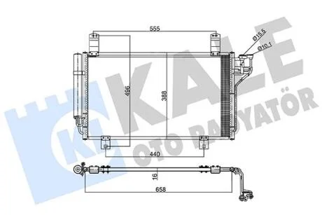 Радіатор кондиціонера Mazda Cx-5 Condenser Kale oto radyator 357795