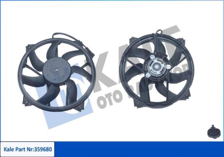 Вентилятор охолодження радіатора з кожухом Citroen Berlingo, C4 Grand Picasso I, C4 II, C4 Picasso I MPV Kale oto radyator 359680