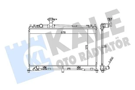 Радиатор охлаждения Mazda 6  KALE OTO RADYATOR Kale oto radyator 360000