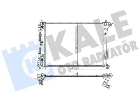 Радіатор охолодження двигуна (паяний) Hyundai Tucson (15-), iX35 (09-)/KIA Sportage (15-) 1.6i, 2.0i Kale oto radyator 361980