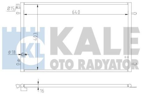 Радиатор кондиционера AudI A6 Kale oto radyator 375300